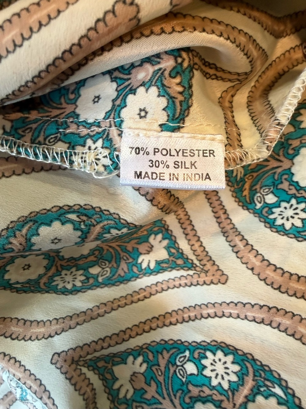 Cienna Silk Blend Boho Tie Waist Dress - Small - Picture 6 of 9